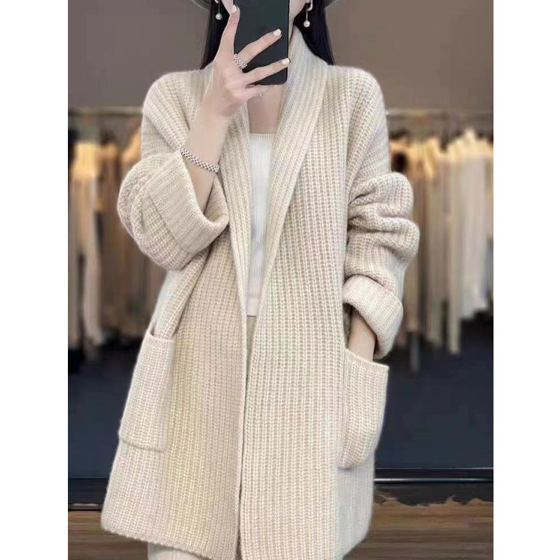 Plus Size Women&#39;s Sweater Cardigan Mid-length ( 3 TO 7 DAYS  SHIPPING)