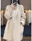 Plus Size Women's Sweater Cardigan Mid-length ( 3 TO 7 DAYS  SHIPPING)