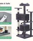 54 Inch Cat Tree, Indoor Cat High-rise Multi-story Tower ( USA ONLY + 3 TO 5 DAYS SHIPPING)