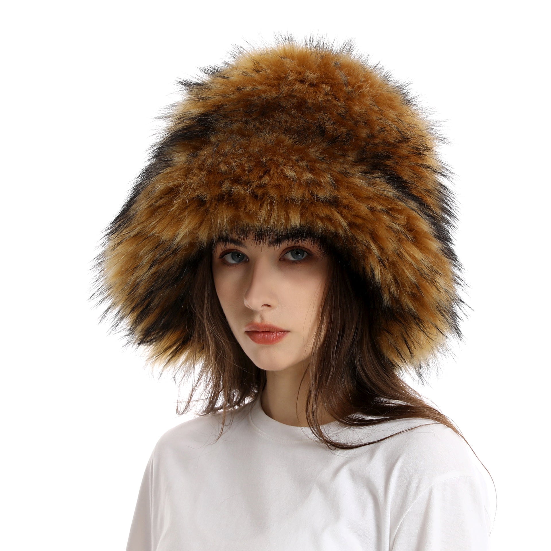 Winter Warm Thickened Faux Fur Hat – Cozy Elegance with European Style