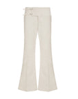 Women’s Loose Straight Pants – Metal Buckle Hip-Hugger