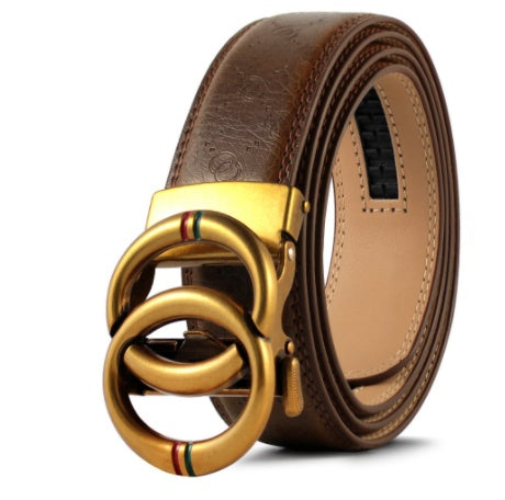 Automatic Alloy Buckle Cowhide Genuine leather Men&#39;s Belt