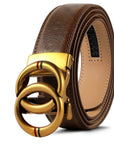 Automatic Alloy Buckle Cowhide Genuine leather Men's Belt