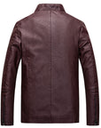 Men's leather PU leather jacket