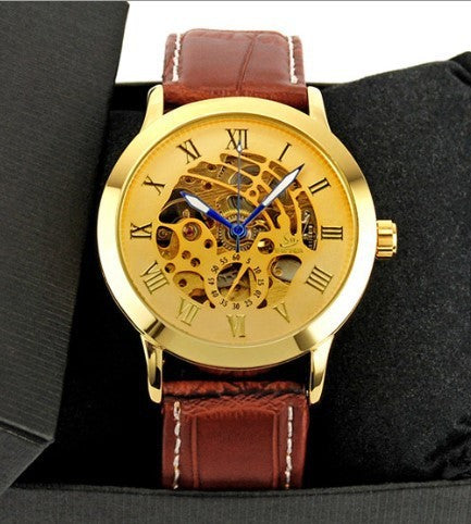 Men&#39;s Fashion Hollowed-out Automatic Mechanical Watch