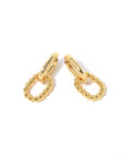 Sliver-Gold-plated Double Earrings For Women