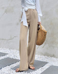 High waist mopping pants Korean style slim suit pants FOR WOMEN