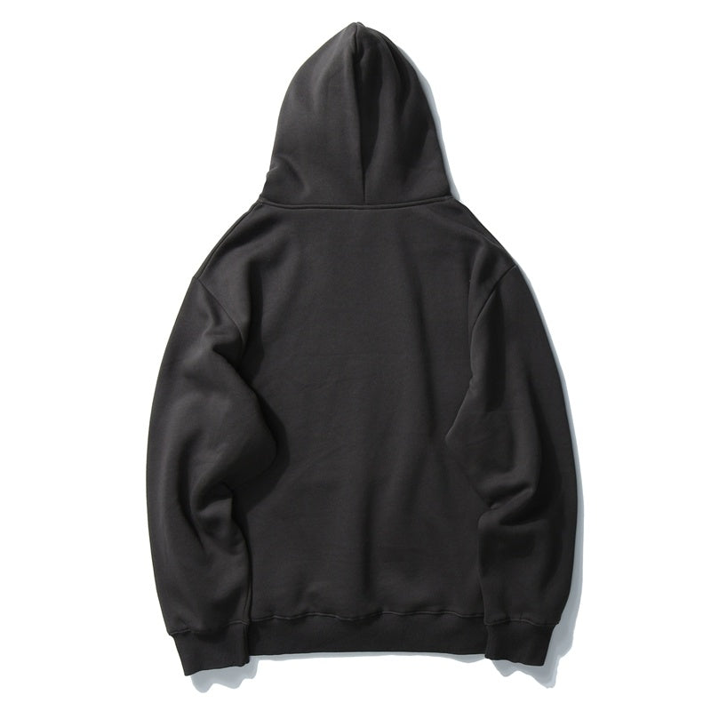 Men’s Hip Hop Winter Hoodie – Fleece Sweatshirt with Deer Print