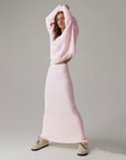 Women’s Knitted V-Neck Sweater & Long Skirt Set – Simple Elegant Two-Piece Outfit