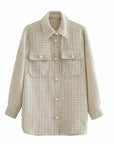 Women Plaid Pattern Thick SHIRT