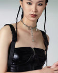 Pearl Necklace Collarbone Chain  women