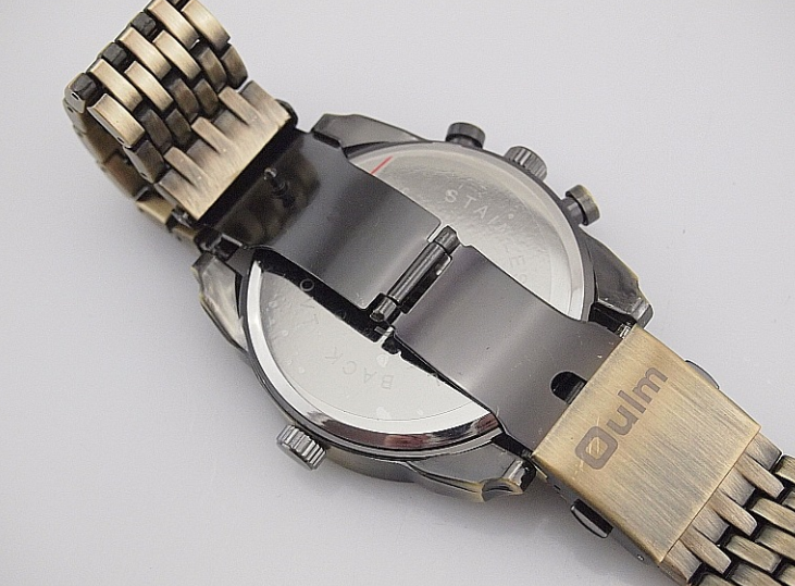 brand stainless steel male watch