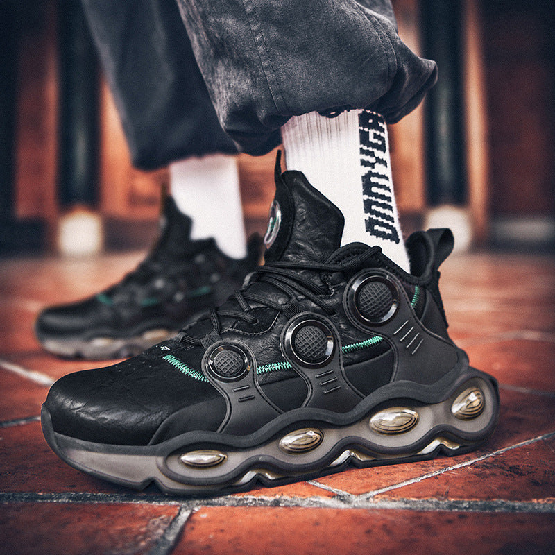 Men’s High-Top Basketball Shoes – Shock Absorbing &amp; Non-Slip Court Sneakers