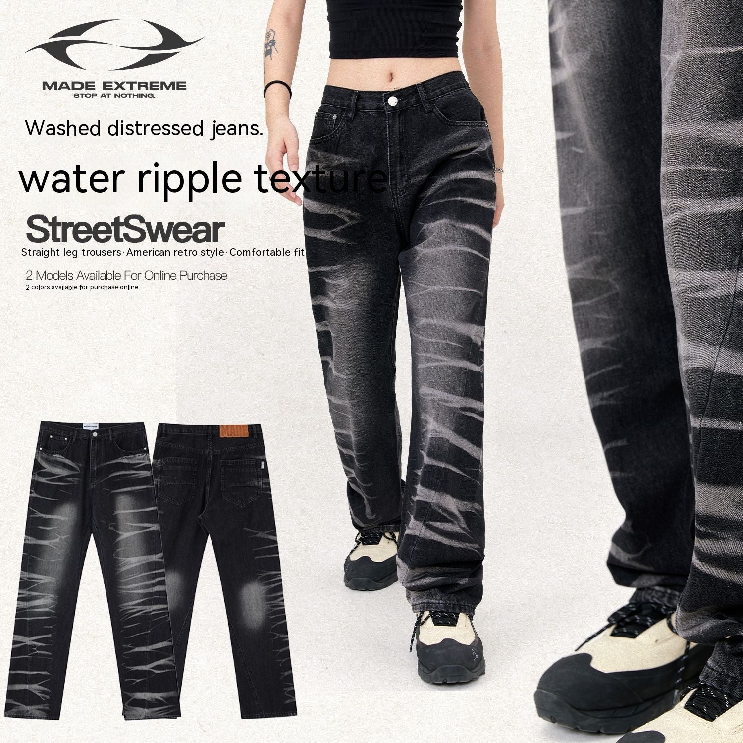 Avant-garde Street Jeans  Women