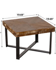 Modern Retro Splicing Square Coffee Table ( USA ONLY + 3 TO 5 DAYS SHIPPING)