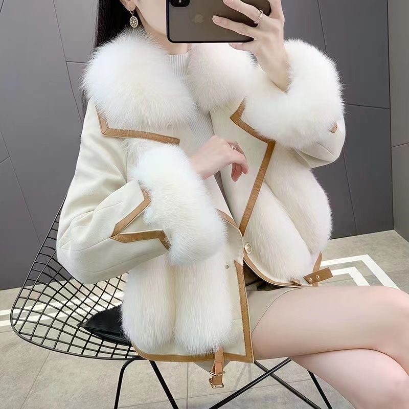 Fur Women&#39;s Fur Imitation Fox Fur Jacket