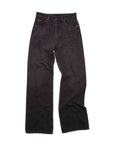 Black Stonewashed  Loose Straight Jeans MEN