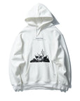 Men’s Hip Hop Winter Hoodie – Fleece Sweatshirt with Deer Print