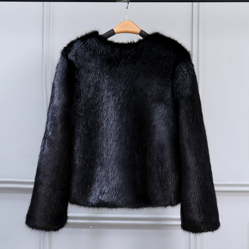 Fashionable imitation fox fur coat fur coat fur coat fur coat short style