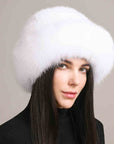 Mink Hair Hat Lady Braided Fur Winter  Women