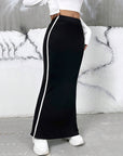 Women’s Elegant Long Black Pencil Skirt