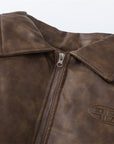 Men’s Rock Style PU Leather Jacket – Thickened Premium Mid-Length Coat