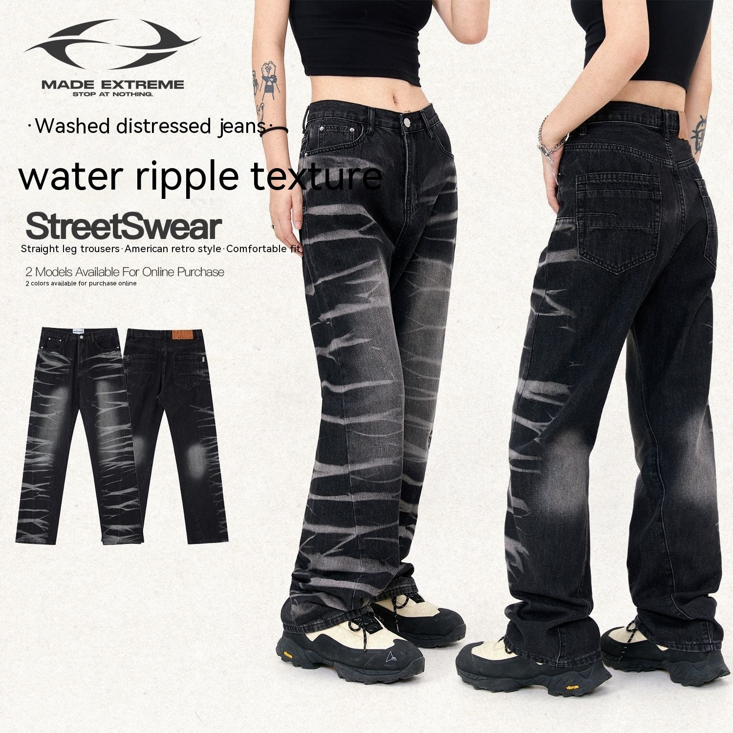 Avant-garde Street Jeans  Women