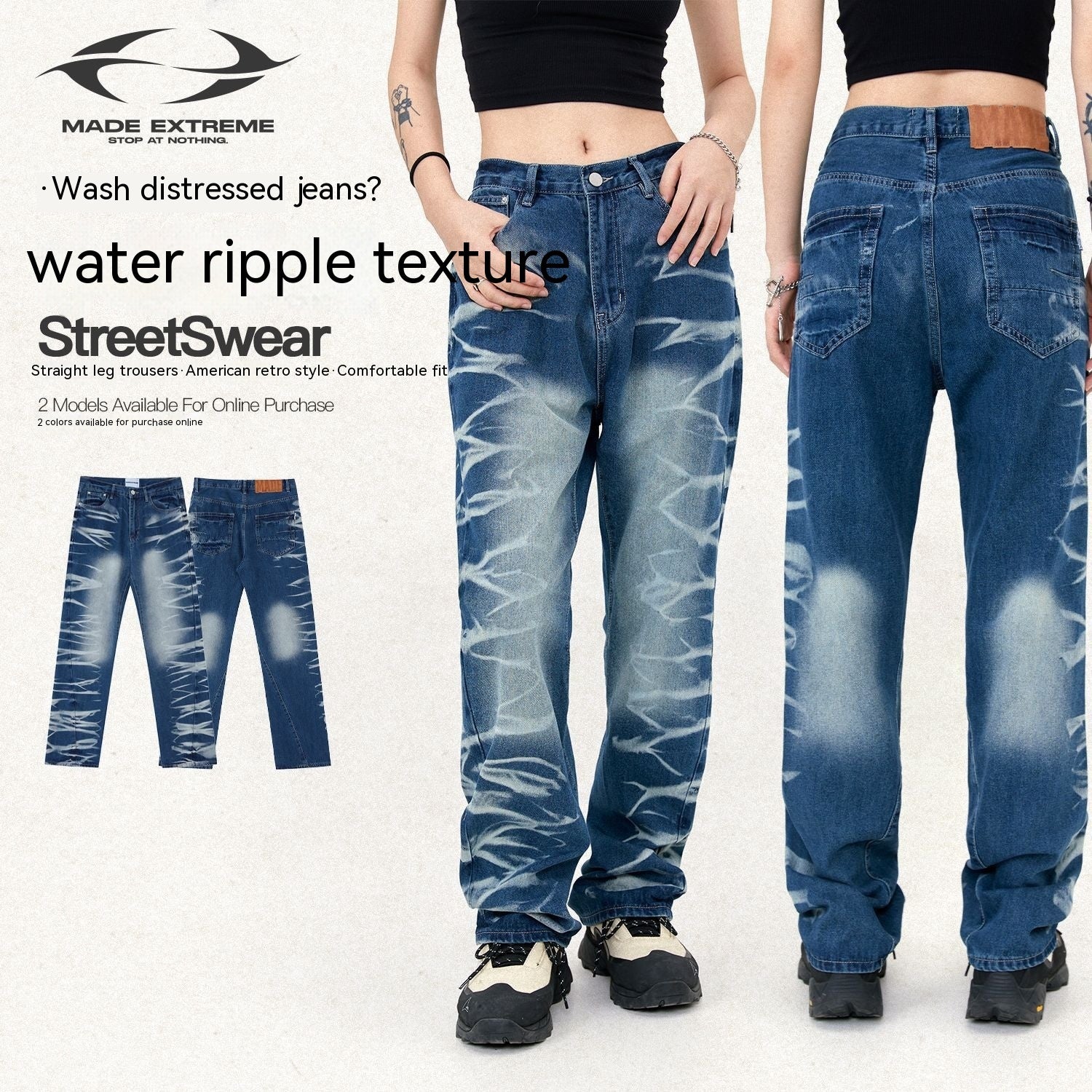 Avant-garde Street Jeans  Women