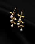 18K Gold Plating Natural Pearl Ear Studs