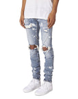 Ripped Men's Jeans Fashion Slim Stretch ( 3 TO 7 DAYS SHIPPING)