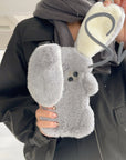 Plush Cute Long Eared Rabbit Phone Case