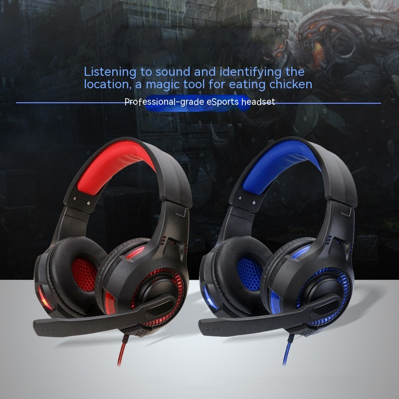 Light-emitting Head-mounted PS5 Gaming Headset Head-mounted