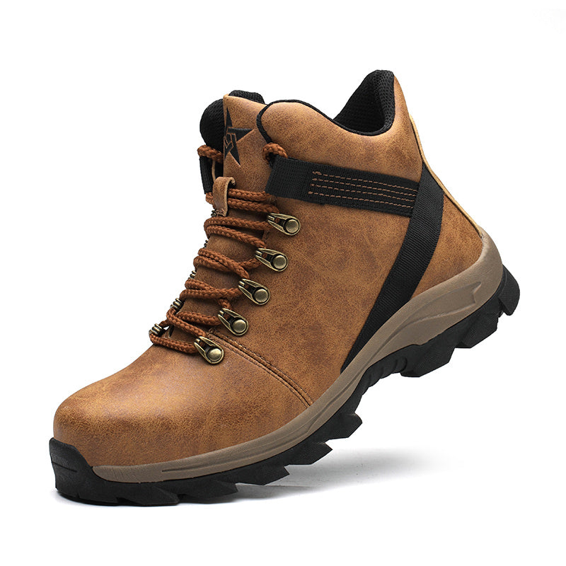 Men&#39;s High-top Safety Shoes Construction Protective  FOOTWEAR