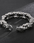 Titanium Steel  Skull Bracelet men