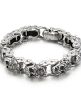 Titanium Steel  Skull Bracelet men