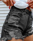 🌼 Women's Printed Denim Shorts – Street Style Summer Essential (100% Cotton) – Trendy & Comfortable