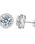 1 / 2 Carat Moissanite Classic Rock  Earrings men