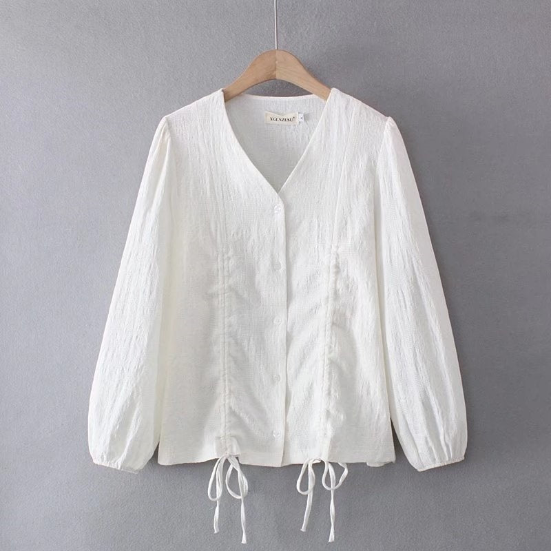Women&#39;s Plus Size Boho Shirt - Oversized Long Sleeve Cover-Up