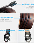 Automatic Alloy Buckle Cowhide Genuine leather Men's Belt