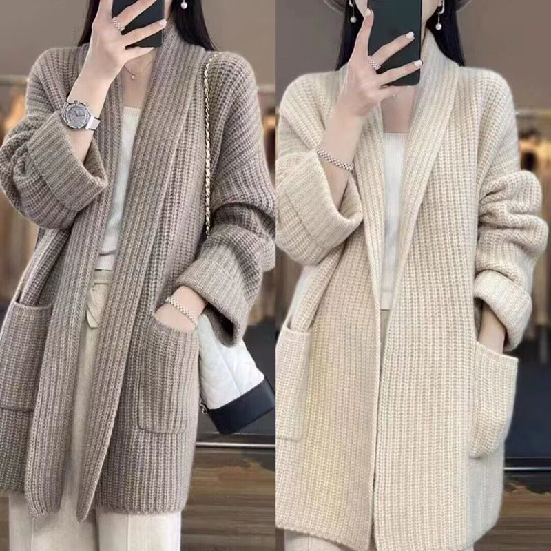 Plus Size Women&#39;s Sweater Cardigan Mid-length ( 3 TO 7 DAYS  SHIPPING)