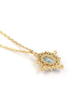 Retro Natural Sky Blue Necklace WOMEN