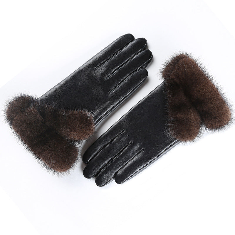 Women’s Winter Sheepskin Gloves – Touch Screen &amp; Thermal Insulated