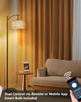 Arc Floor Lamp with Remote Control (USA ONLY)