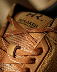 Men’s  Suede Bread Shoes – Comfortable Round-Toe Lace-Up Sneakers in Wheat Color