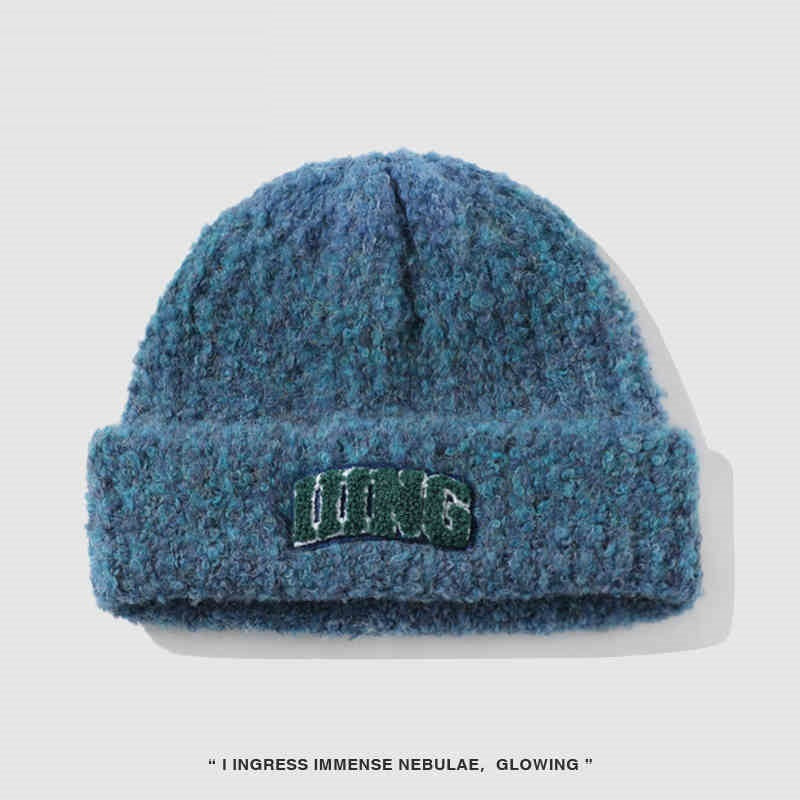 Women’s Wool Blend Vintage Gradient Knitted Hat – Cozy Warmth with Retro Charm