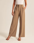 High Waist Trousers With Pockets  Women