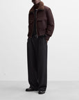 Men's Stand-up Collar Cotton-padded Coat Jacket With Pockets