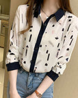 Chiffon Printed Shirt Women