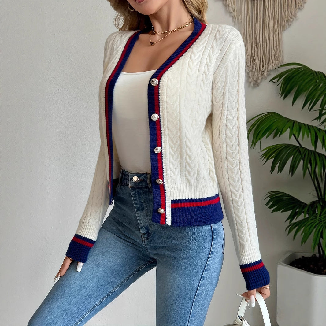 Women’s Button-Up Knitted Cardigan – Elegant Everyday Essential