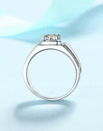 1 Carat Moissanite Ring Men's S925 Sterling Silver